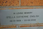 ENGLISH Stella Katherine 1909-2006