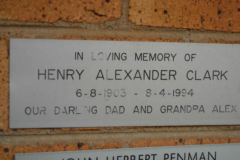 CLARK Henry Alexander 1903-1994