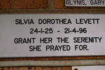 LEVETT Silvia Dorothea 1925-1996