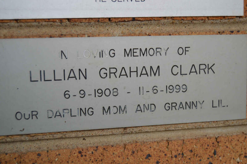 CLARK Lillian Graham 1908-1999