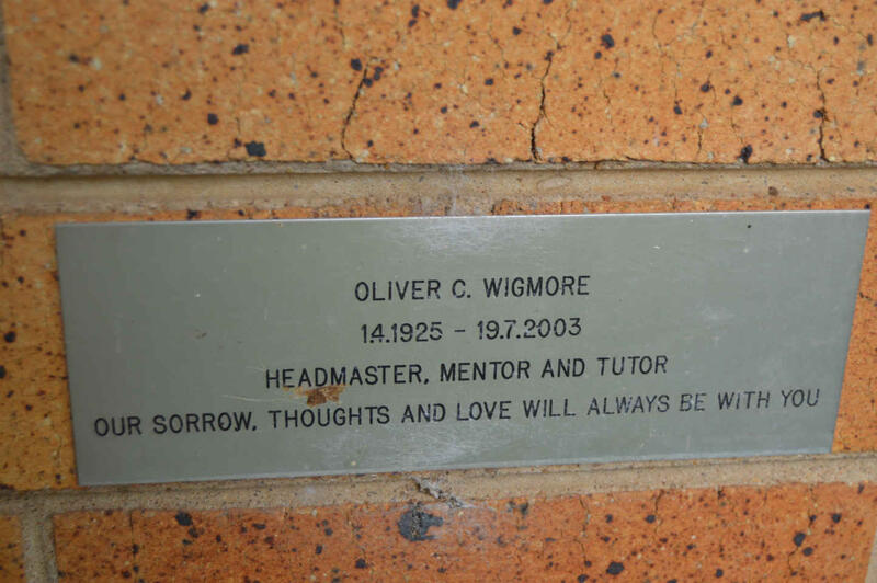 WIGMORE Oliver C. 1925-2003