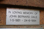 DALE John Bernard 1921-1994