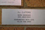 CLIFFORD D.J. 1935-2004