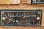 SCHEEPERS Marietjie 1925-2015
