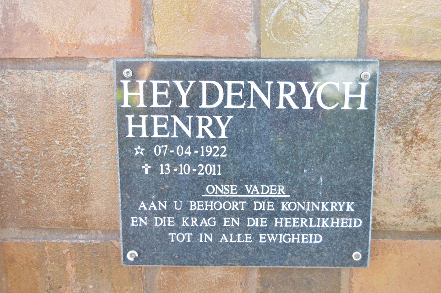 HEYDENRYCH Henry 1922-2011