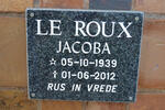 ROUX Jacoba, le 1939-2012