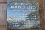 ROOS Ivy Doreen nee FRITZ 1936-2009
