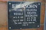EBERSOHN Wessel Wessels 1920-2006 & Francina Johanna Magdalena 1922-2008