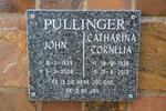 PULLINGER John 1929-2008 & Catharina Cornelia 1926-2012