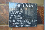 JACOBS Salomon Jacobus 1931-2003