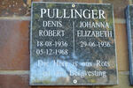 PULLINGER Denis Robert 1936-1968 & Johanna Elizabeth 1936-