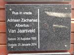 JAARSVELD Adriaan Zacharias Albertus, van 1930-2014