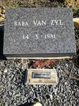 Zyl Edward, van 1945-2015 :: VAN ZYL Baba -1981
