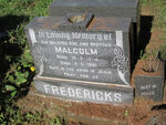 FREDERICKS Malcolm 1974-1981