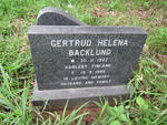 BACKLUND Gertrud Helena 1922-1986