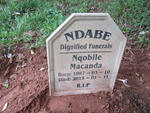 NDABE Nqobile Macanda 1987-2015