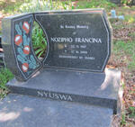 NYUSWA Nozipho Francina 1937-2000