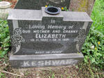 KESHWAR Elizabeth 1901-1981