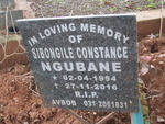 NGUBANE Sibongile Constance 1954-2016