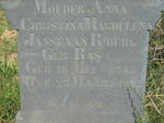 RENSBURG Anna Christina Magdelena, Janse van nee RAS 1845-1922