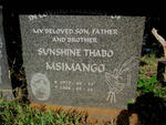 MSIMANGO Sunshine Thabo 1977-2008