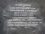 NTANGA Pelonomi Lumkile 1975-2002
