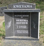 KWEYAMA Bertha Esther 1924-2002