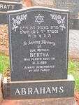 ABRAHAMS Bertha -1980