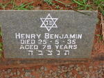 BENJAMIN Henry -1935