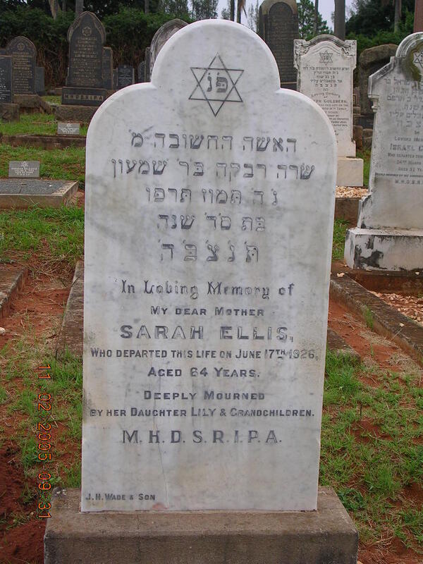 ELLIS Sarah -1926