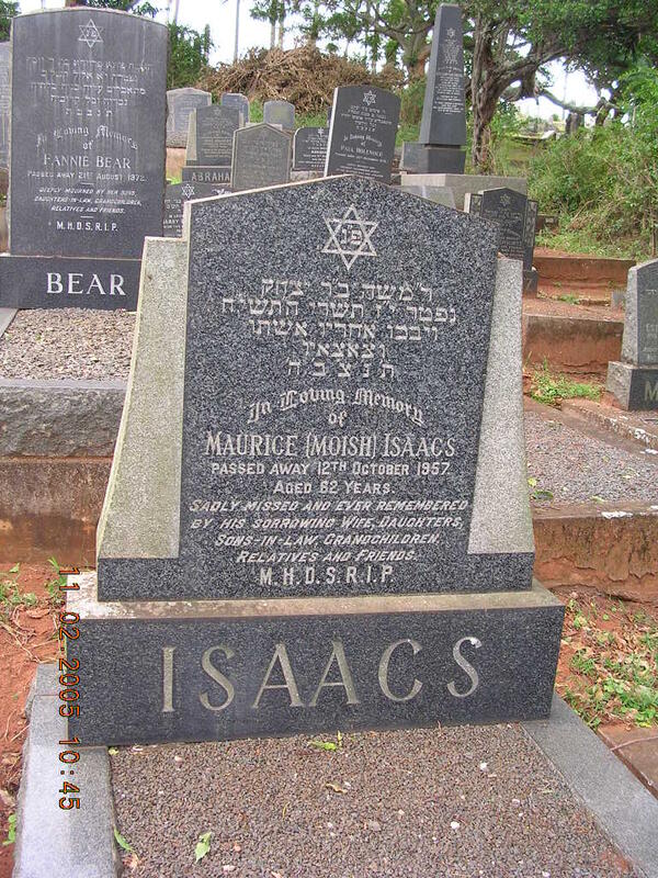 ISAACS Maurice -1957