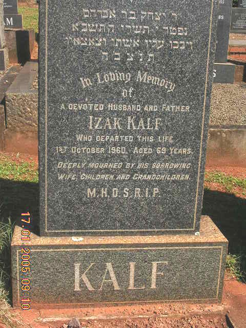 KALF Izak -1960