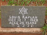 KAPLAN Louis -1929