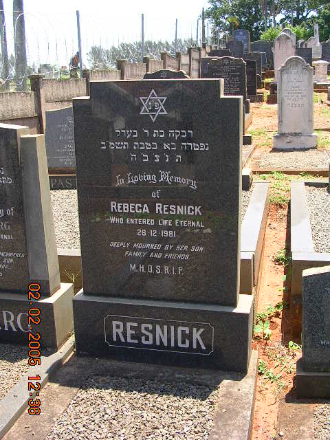 RESNICK Rebeca -1981