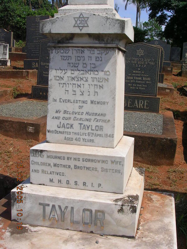 TAYLOR Jack  -1946