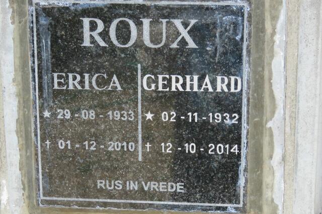 ROUX Gerhard 1932-2014 & Erica 1933-2010