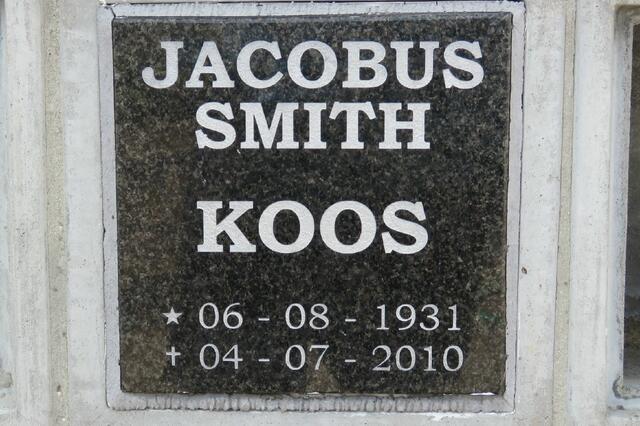 SMITH Jacobus 1931-2010