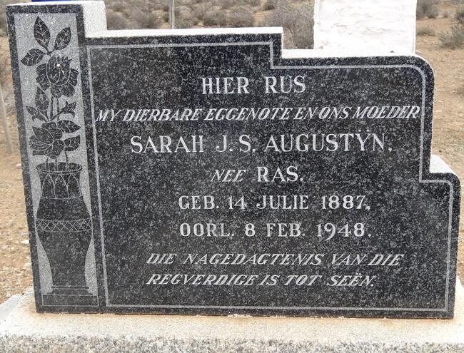 AUGUSTYN Sarah J.S. nee RAS 1887-1948