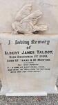 TALBOT Albert James -1900
