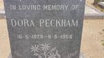 PECKHAM Dora 1879-1958