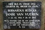 VUUREN Bernardus Rudolf, Janse van 1956-2012