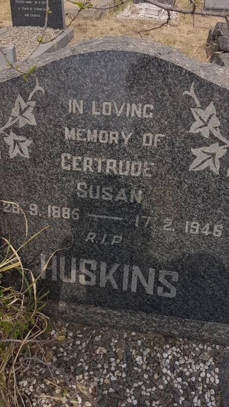 HUSKINS Gertrude Susan 1885-1946