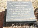 KOTZE Anna Sophia Magrieta nee FOURIE 1929-1960