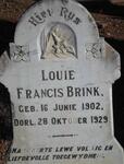 BRINK Louie Francis 1902-1929