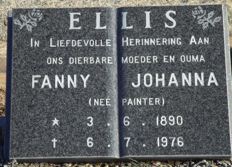 ELLIS Fanny Johanna nee PAINTER 1890-1976