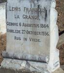 GRANGE Lewis Francious, la 1864-1936