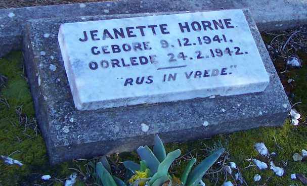 HORNE Jeanette 1941-1942