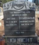 JOUBERT Jan Louis 1879-1951 & Elizabeth Maria M. HAYMAN 1885-1965