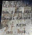 SOLMS George 1916-1953