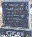 WIT Willem Jacobus, de 1910-1938